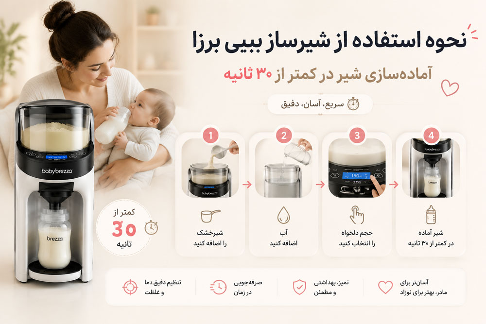 نحوه استفاده صحیح از شیر ساز بی برزا پرو ادونس برا مادران