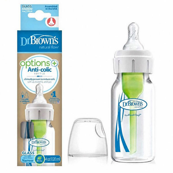 شیشه شیر پیرکس 120 میل آپشن پلاس دکتر براونز DrBrowns