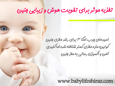 تغذیه موثر برای تقویت و زیبایی جنین
