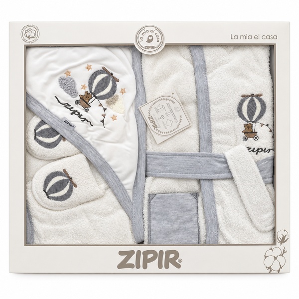 ست حوله جعبه ای چهار تکه زیپر zipper